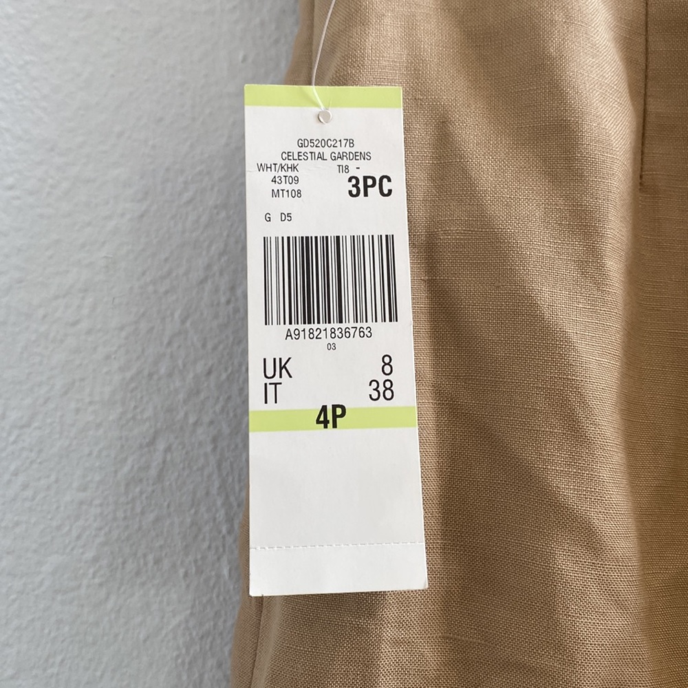 Kasper Women’s Linen Straight Leg Dress Pants Size 4P NEW‎ - Picture 4 of 9